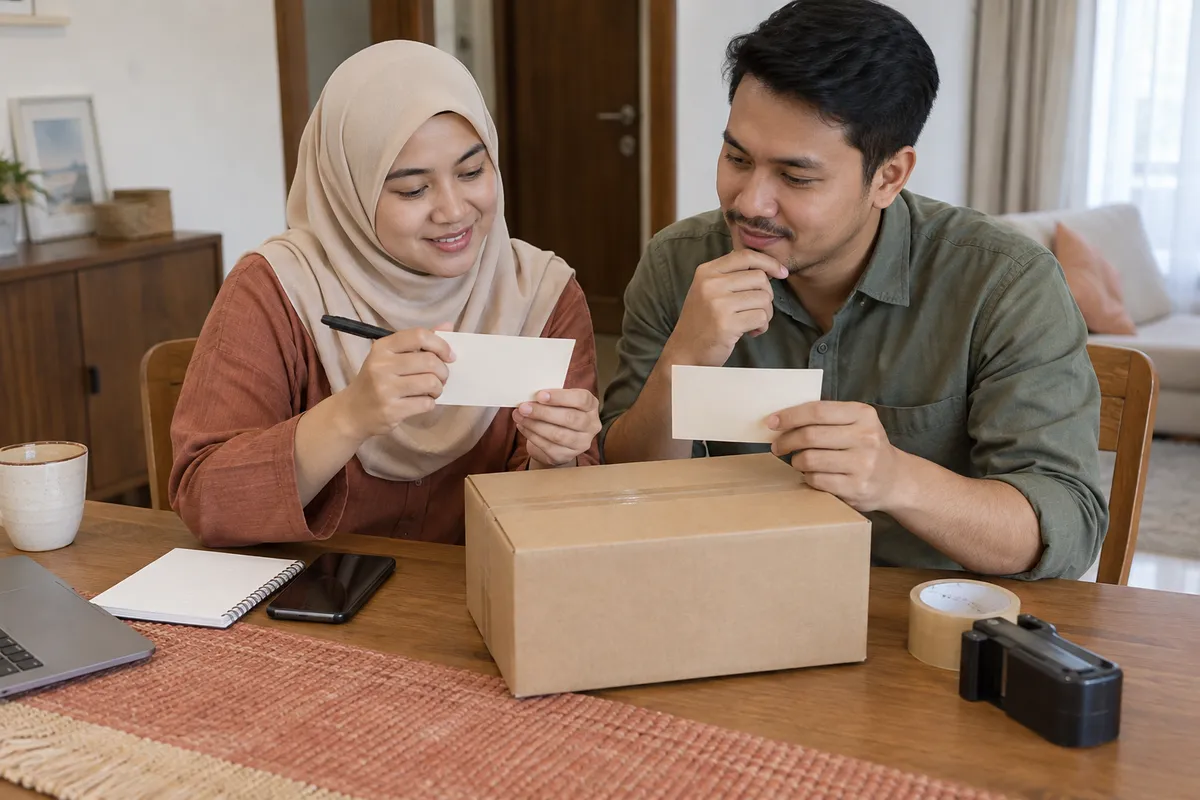 Nota lokasi asal dan destinasi